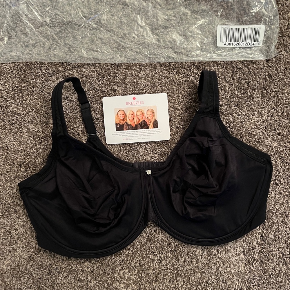 Breezies Elegant Black Underwire Bra